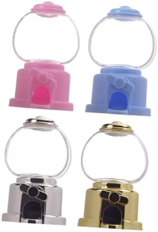 CHILDWEET 4pcs Spiral Gumball Machine Candy Dispenser for Birthday Parties
