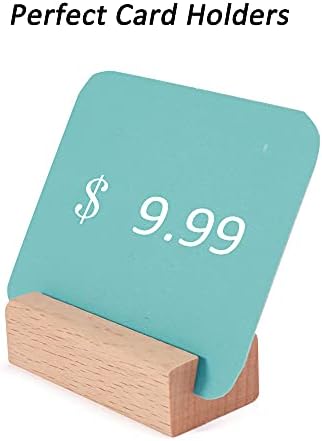 WILLOWDALE 6Pcs 217 Inch Place Card Holder Wooden Stand for Display Party Decorations
