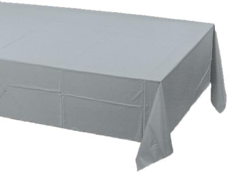 Creative Converting Table Cover 54x108 Silver