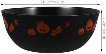 Halloween Candy Bowl Black Plastic