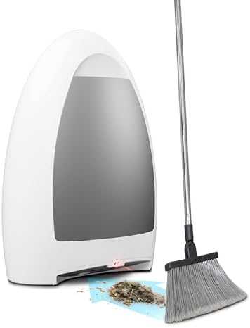 EyeVac Home Touchless Vacuum Automatic Dustpan - Ultra Fast Powerful 1000 Watt White