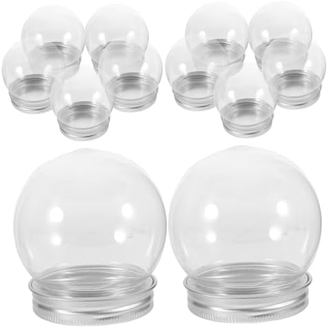 150ml Plastic Candy Bottle 12 Pack Light Bulb Shaped Snow Globe Kit