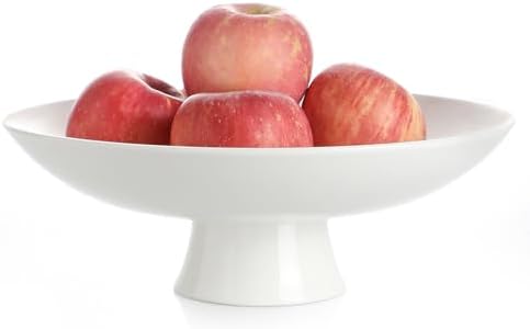Kanwone Large Ceramic Fruit Bowl - 115 Inches White