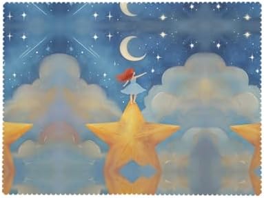 Girl Under The Stars Anti-Grease Waterproof Tablecloth