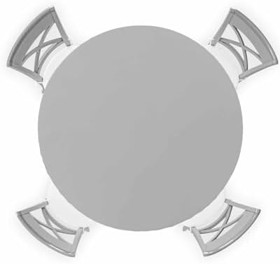 ZOE GARDEN Grey Round Waterproof Table Cover