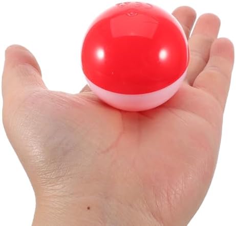 SHOWERORO 50Pcs Red White Plastic Candy Balls for Vending Machines