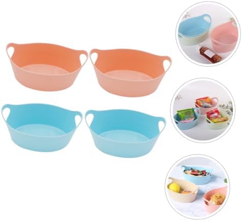 HEALLILY 4pcs Snack Ingot Candy Basket Decorative Storage Box for Halloween Party Favors and Home Organization