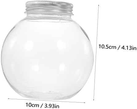 NUOBESTY 5pcs Christmas Candy Jars with Ball Shape Design