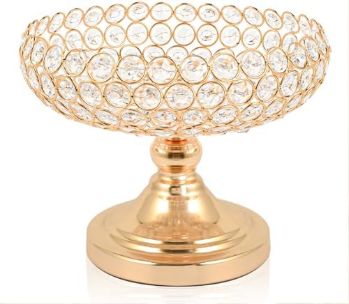 Elegant Hollow-Carved Crystal Fruit Bowl 1PC