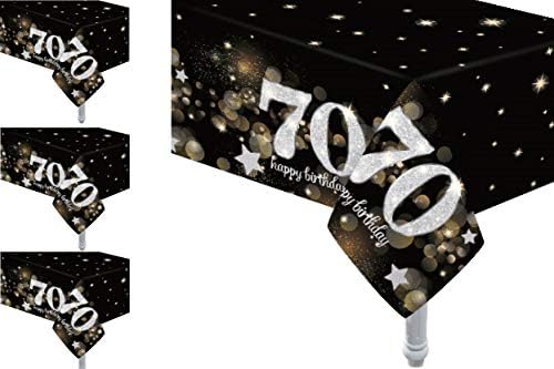Oojami 70th Birthday Table Covers Set of 4