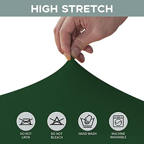 CWK 6FT Waterproof Stretch Spandex Table Cover - Blackish Green