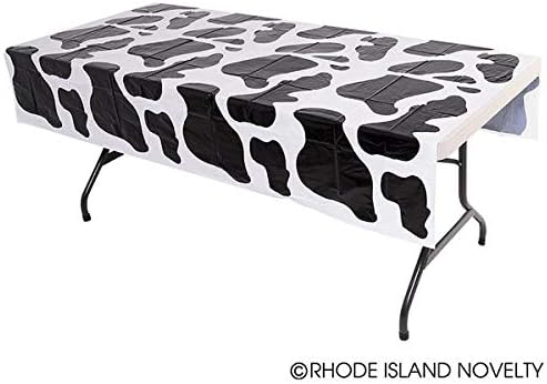 Rhode Island Novelty Cow Print Plastic Tablecloth 54x72