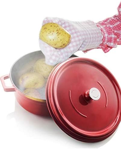 Ebru Silicone Oven Mitts Set of 2 Heat Resistant Kitchen Gloves