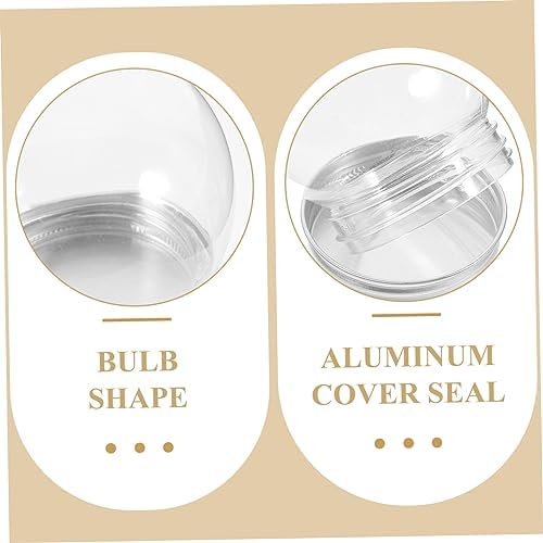 150ml Plastic Candy Bottle 12 Pack Light Bulb Shaped Snow Globe Kit