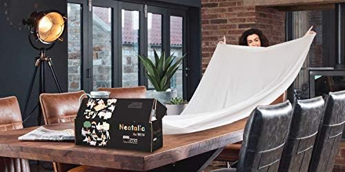 300 ft White Premium Disposable Waterproof Table Cloth Rolls for Outdoor Events