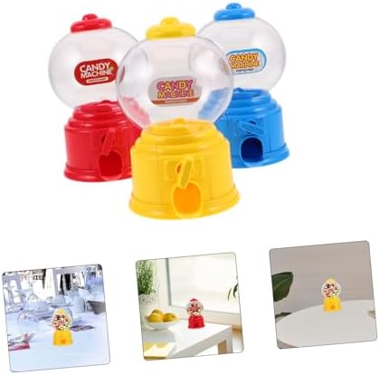 STOBAZA 3Pcs Mini Candy Dispenser Cute Gumball Machine for Desktop