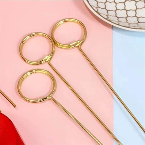 HW 12 Inch Golden Ring Card Holders 40PCS