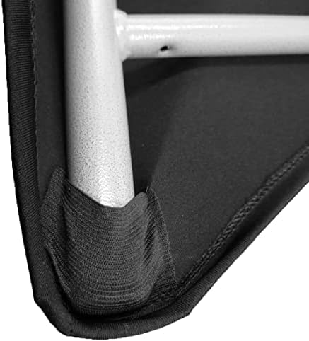 2 Pack 6FT Black Spandex Tablecloth for Rectangular Tables