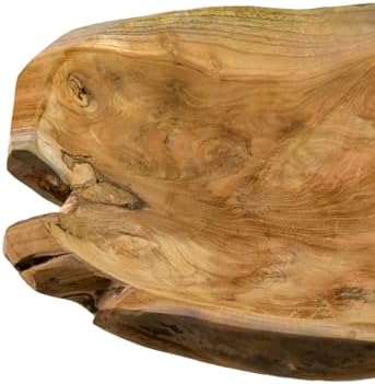 Serene Spaces Living Boho Teak Bowl 8 Inch