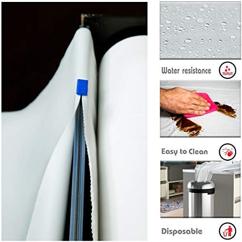 300 ft White Premium Disposable Waterproof Table Cloth Rolls for Outdoor Events