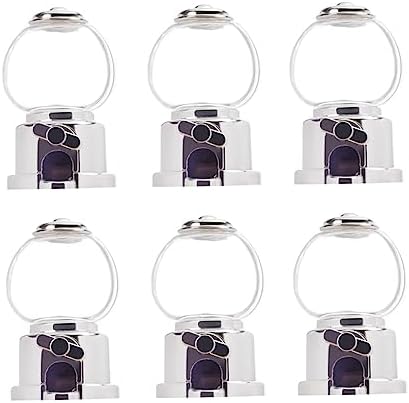 GLEAVI 6pcs Candy Catcher Toy for Kids Silver Plastic