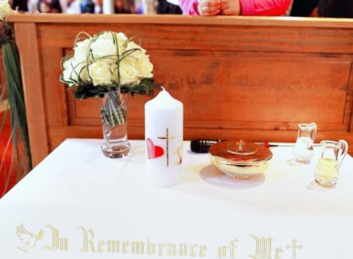 Gold Embroidery Communion Table Cloth Cover 882x52 in