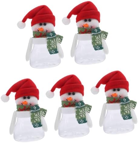 5Pcs Snowman Candy Boxes for Christmas Party and Gifting