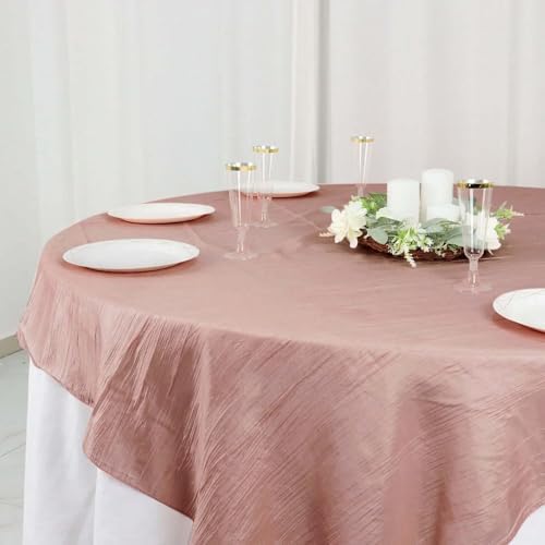 Balsa Circle Dusty Rose 72x72 Table Overlay