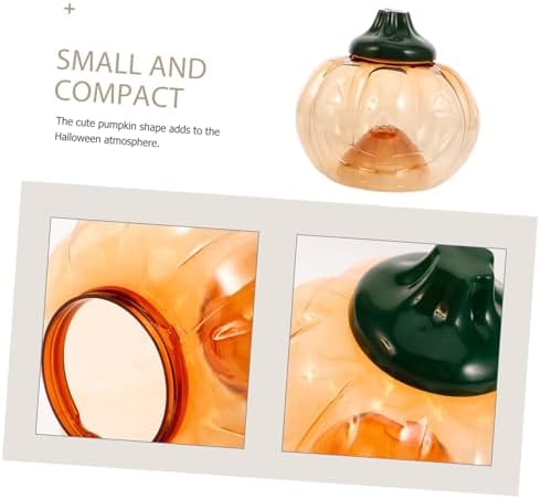 ABOOFAN 4 Pc Pumpkin Candy Buckets Halloween Themed Lidded Containers