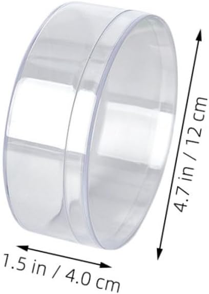 6pcs Round Clear Candy Server Storage Box
