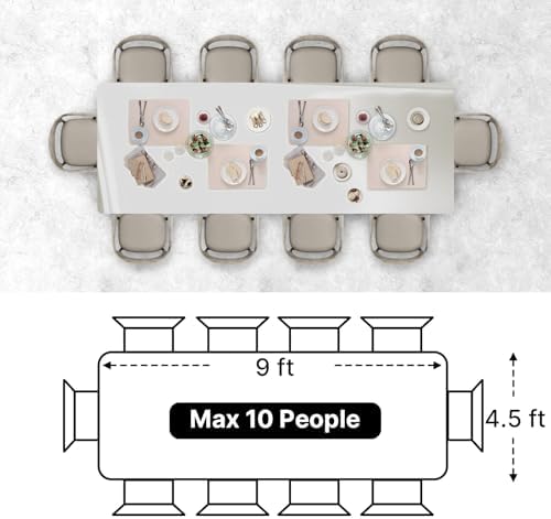 PartyWoo 3 pcs Silver Foil Table Cover 54 x 108 Inch Waterproof Tablecloth for 6-8 Foot Tables