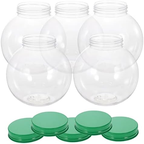 DOITOOL 5pcs Christmas Shaped Candy Jars with Sealing Lids