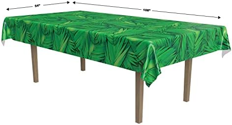 Beistle Palm Leaf Table Cover 54x108 In