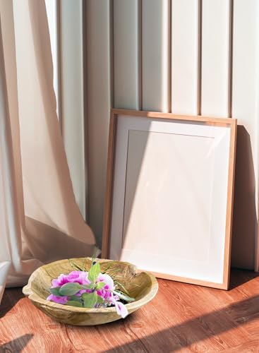 Serene Spaces Living Boho Teak Bowl 8 Inch