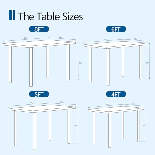 Custom Table Cloth with Business Logo Text 4FT