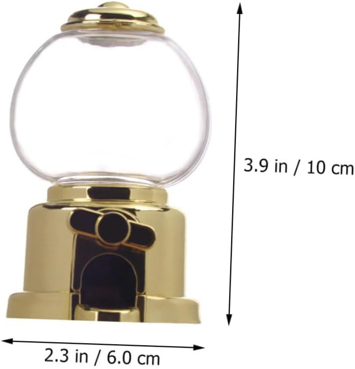 GLEAVI 4pcs Small Candy Dispenser Gumball Machine Toy for Parties