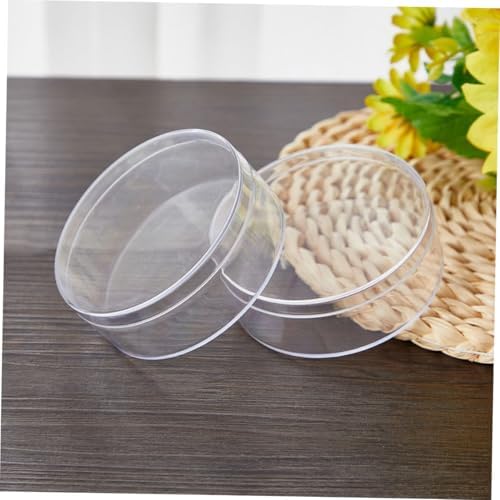 VALICLUD 6pcs Round Candy Storage Box Lid Treat Organizer for Pills and Tiny Jewelry