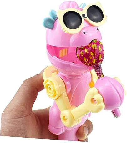 6pcs Dinosaur Lollipop Holder Robot Toy for Parties and Birthdays