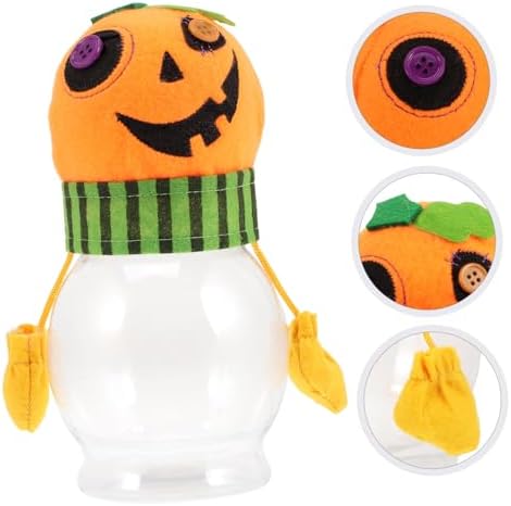 Halloween Candy Jar Creative Pumpkin Design Candy Server for Party Favors and Treats