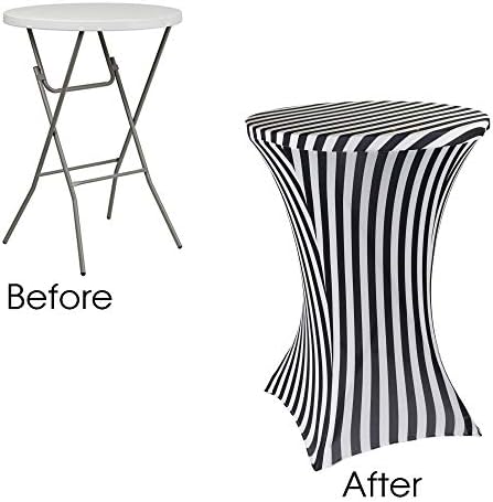 Your Chair Covers - 30 D x 42 H Stretch Spandex Table Cover