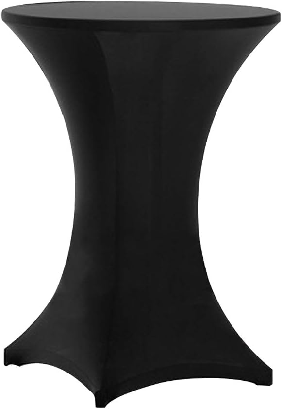 Tinas 2 Pack 32x43 Inch Highboy Spandex Table Covers Black
