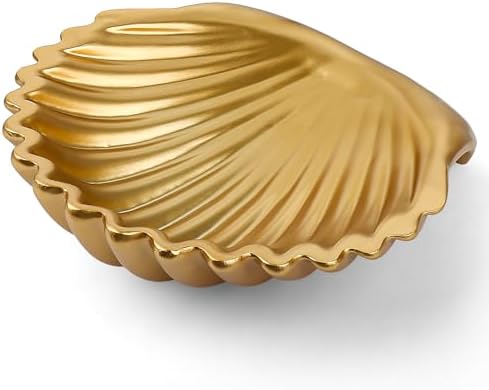 Large Decorative Bowl with Scallop Shape for Home Decor