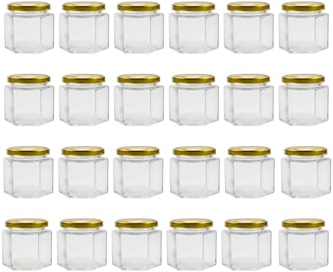 Cornucopia Brands 4-Ounce Hexagon Jars 24-Pack