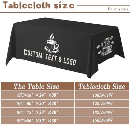 Custom Table Cloth with Business Logo for Events