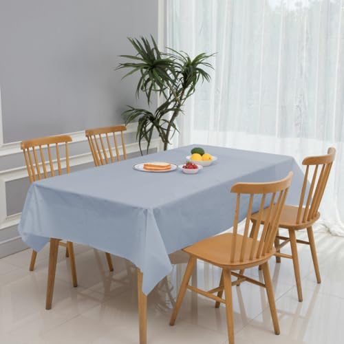 3 Pack Grey Disposable Tablecloth 54x108 Inches