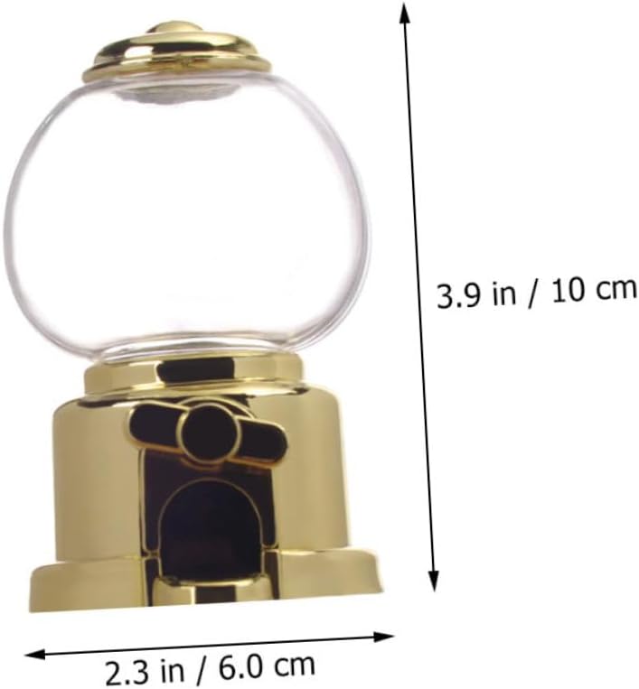 GLEAVI 4pcs Mini Gumball Machine Candy Dispenser