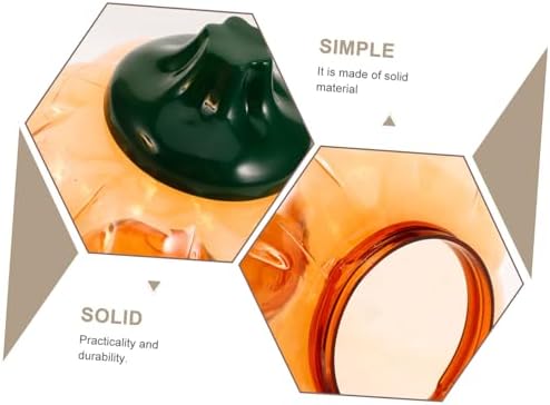 ABOOFAN 4 Pc Pumpkin Candy Buckets Halloween Themed Lidded Containers