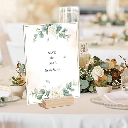10 PCS Wood Place Card Holders for Events and Decor