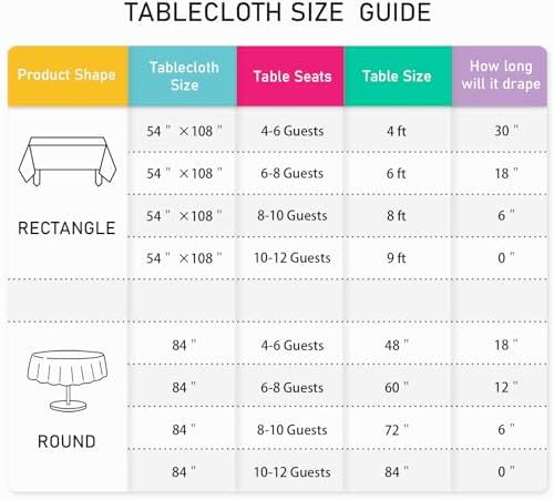 Mulbozy 2 Pcs Black Plastic Tablecloth for Rectangle Table 54x108 Inches