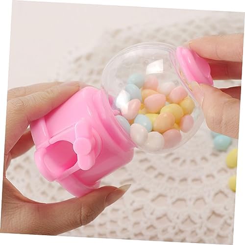 CHILDWEET 4pcs Spiral Gumball Machine Candy Dispenser for Birthday Parties